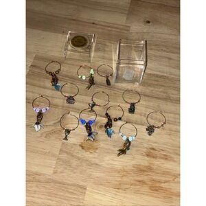 Wine Glass, Charms Beverage Markers, Lutz Florida, Sanmark Designs Set 12